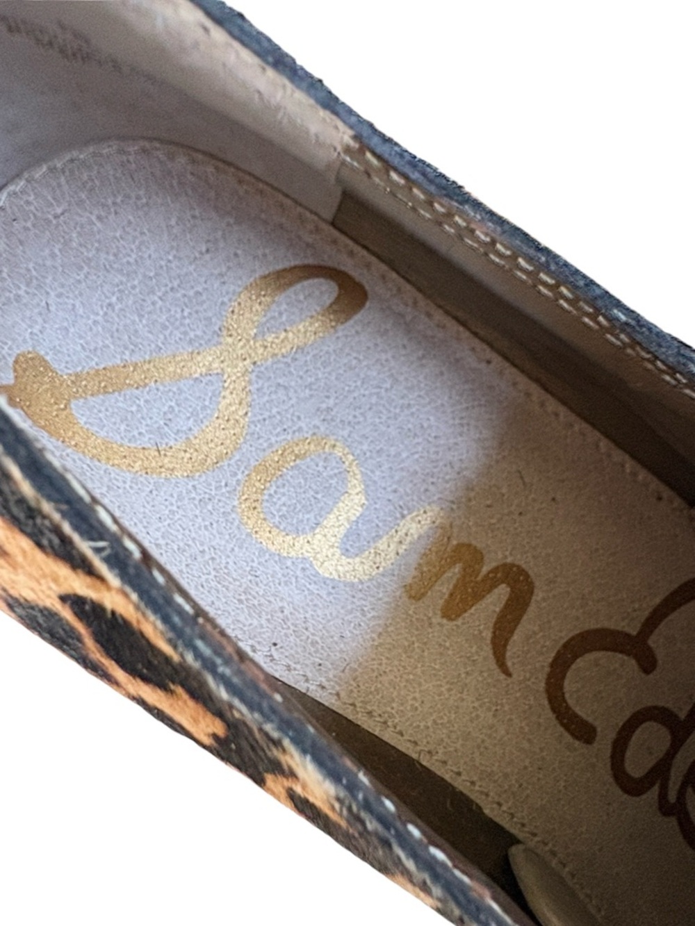 NWOT Sam Edelman Calf Hair Melanie Buckle Loafers Size 7 - Picture 7 of 10